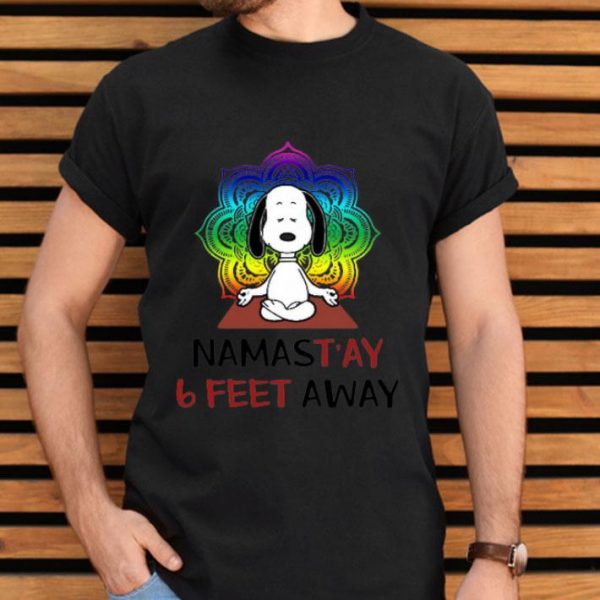 Snoopy Namastay 6 Feet Away Shirt