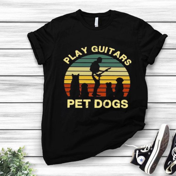Play Guitars With Pet Dogs Shirt