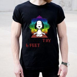 Snoopy Namastay 6 Feet Away Shirt