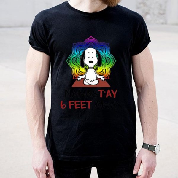 Snoopy Namastay 6 Feet Away Shirt