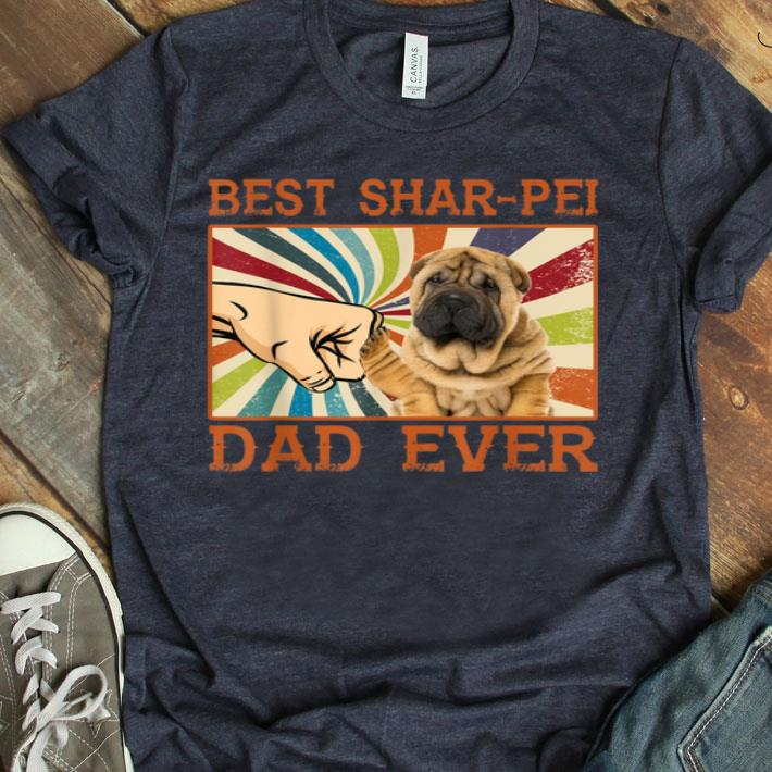 Best Shar-Pei Dad Ever Retro Vintage Shirt