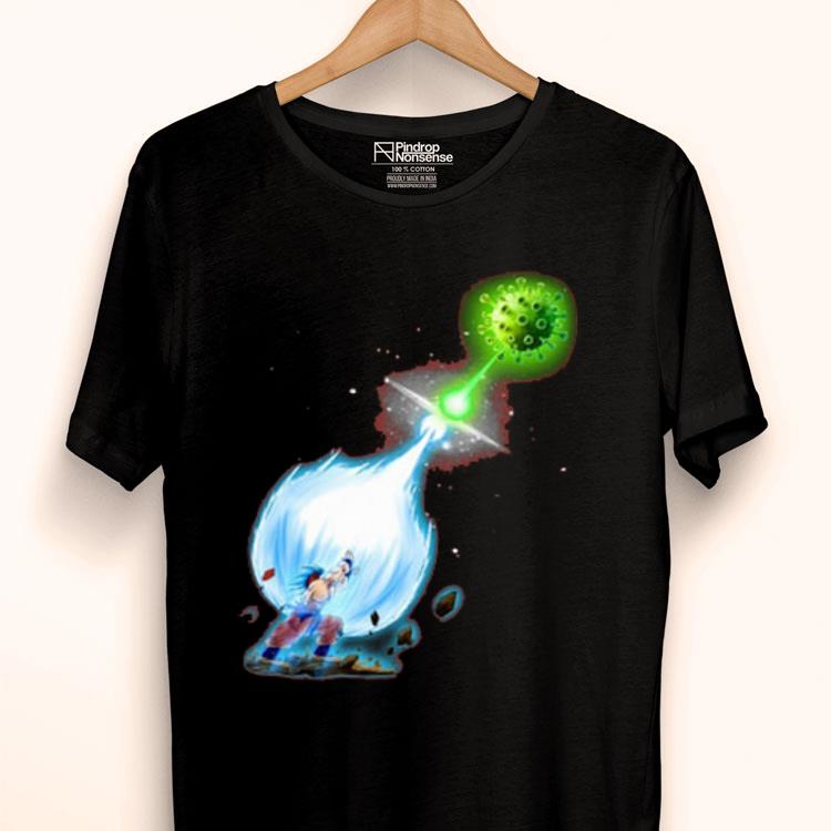Super Saiyan Blue Goku Kamehameha Vs Coronavirus Shirt