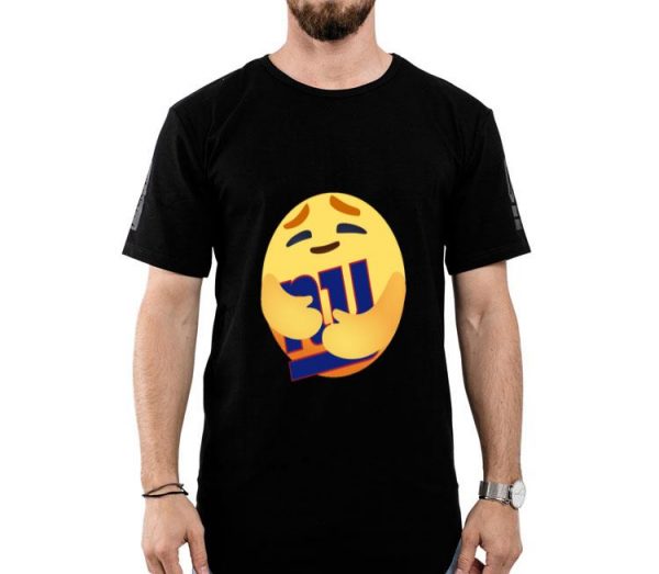 Love The New York Giants Love Hug Care Emoji NFL Shirt
