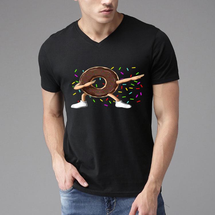 Dabbing Donut With Sprinkles Dabbing Chocolate Donut Dab Shirt
