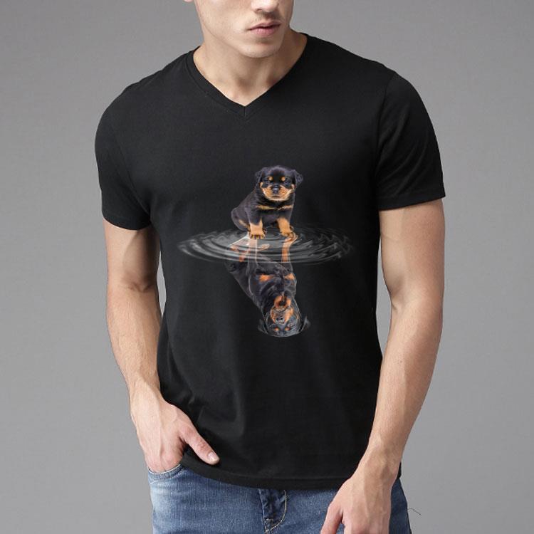 Rottweiler Reflection Funny Father's Day Dog Gifts Shirt