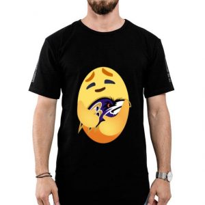 Love The Baltimore Ravens Love Hug Care Emoji NFL Shirt