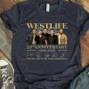 Westlife 22nd Anniversary 1998-2020 Thank You For The Memories Signature Shirt