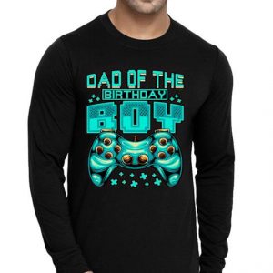 Gamer Boy Dad Of The Birthday Boy Daddy Gaming Father Shirt