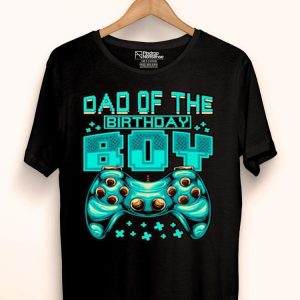 Gamer Boy Dad Of The Birthday Boy Daddy Gaming Father Shirt