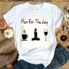 Plan For The Day Coffee Yoga Wine Shirt