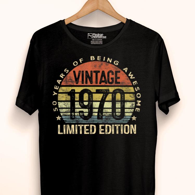 50 Year Old Gifts Vintage 1970 Shirt