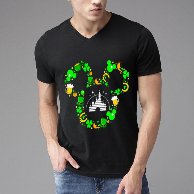 Disney Castle Inside Mickey Mouse St Patrick’s Day Shirt