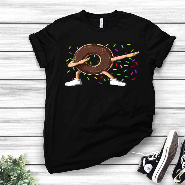 Dabbing Donut With Sprinkles Dabbing Chocolate Donut Dab Shirt