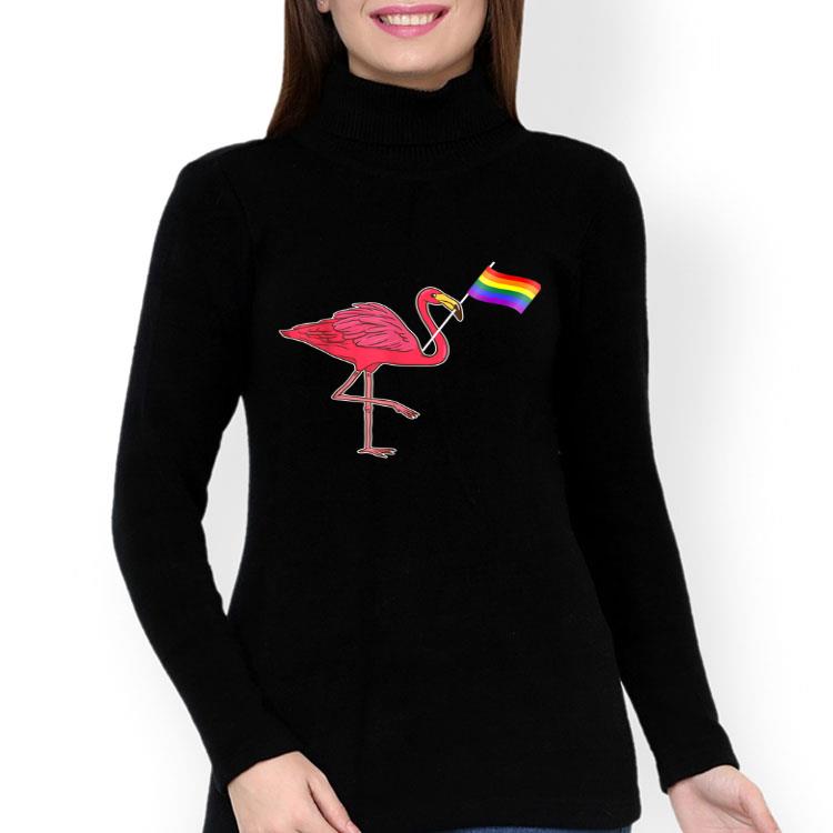 Pride Flamingo Lgbt Rainbow Flag Gay Shirt Hoodie Sweater Longsleeve T Shirt