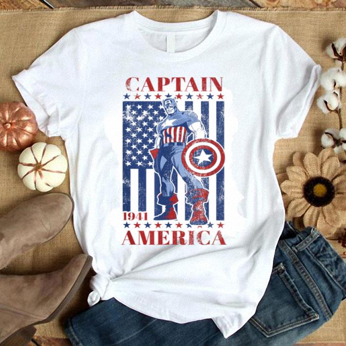 Marvel Captain America Vintage Flag 1941 Shirt