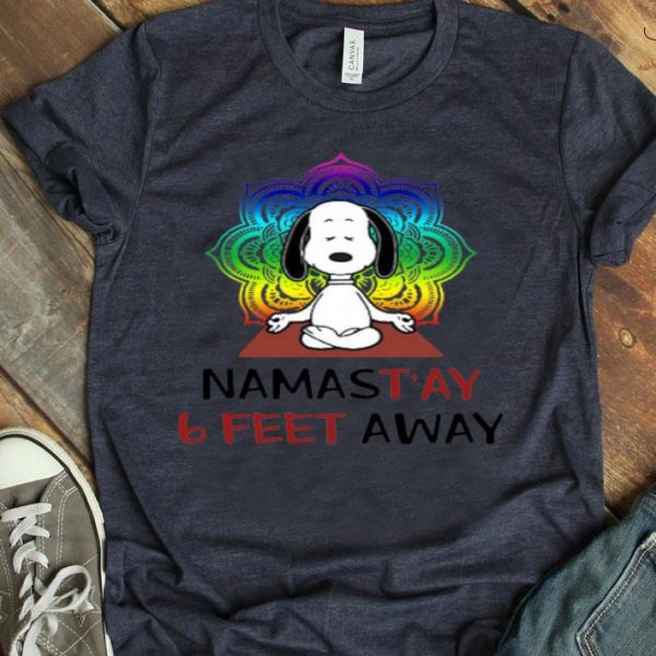 Snoopy Namastay 6 Feet Away Shirt
