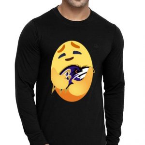 Love The Baltimore Ravens Love Hug Care Emoji NFL Shirt