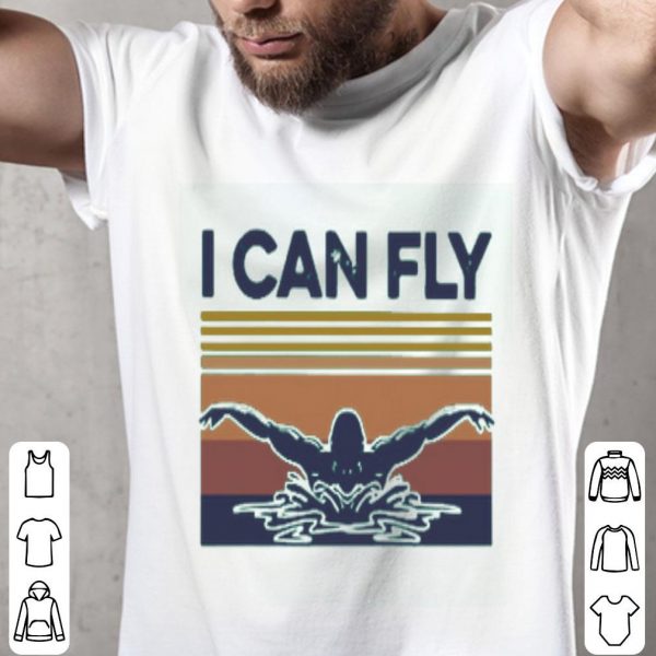 Vintage I Can Fly Swimming Shirt
