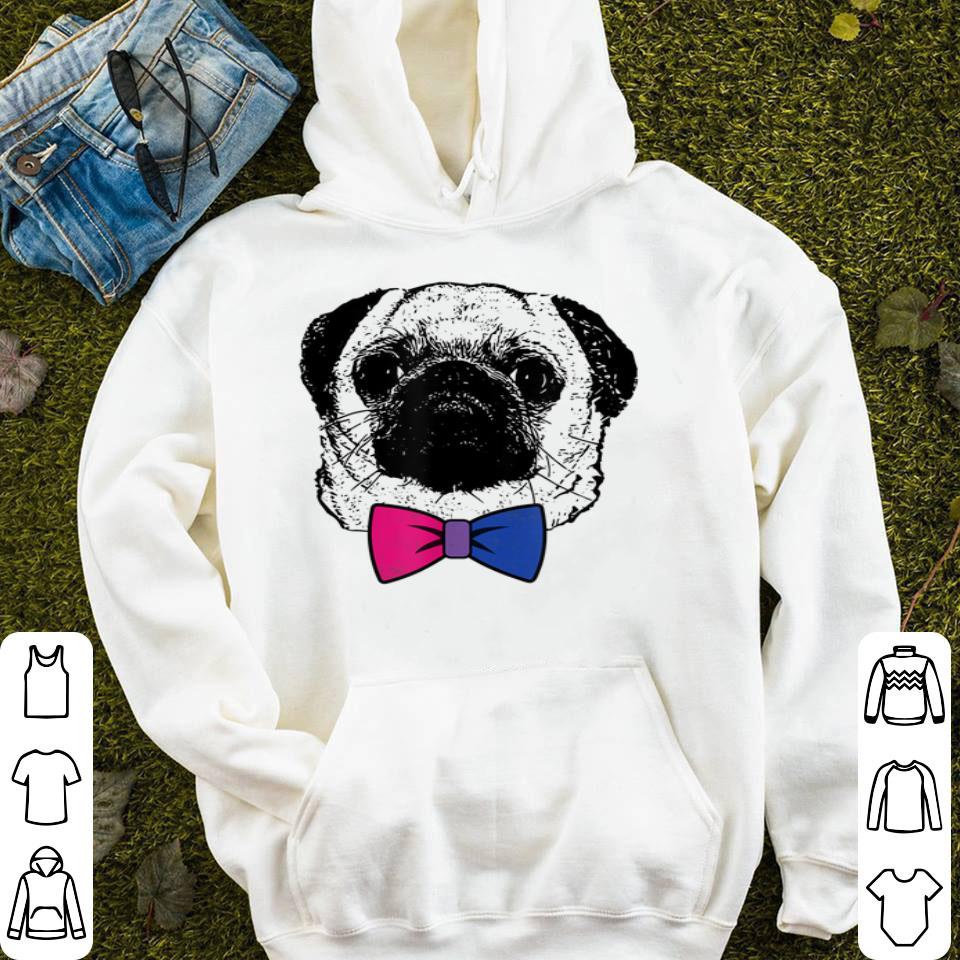 Bisexual Pride Pug Dog LGBT Bow Tie Shirt