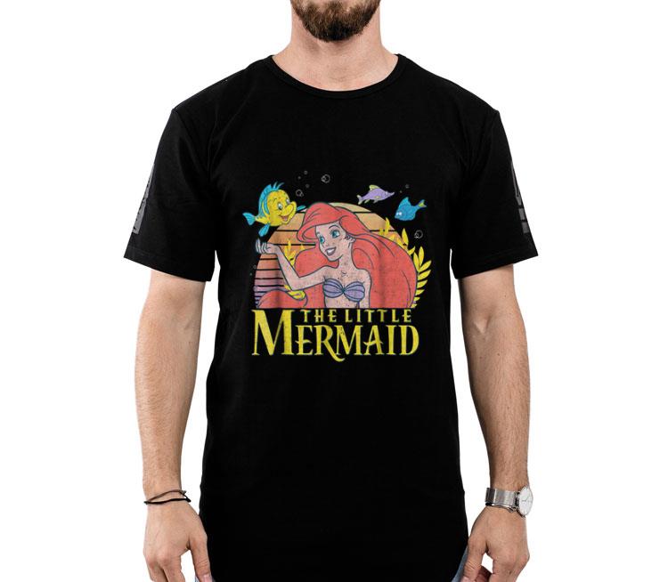 Disney Little Mermaid Ariel Flounder Logo Graphic Shirt