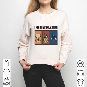 I Am A Simple Man Tits Beer Motorcycle Vintage Shirt