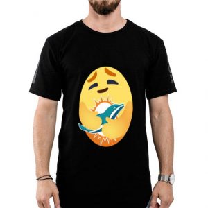 Love The Miami Dolphins Love Hug Care Emoji NFL Shirt