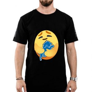 Love The Detroit Lions Love Hug Care Emoji NFL Shirt