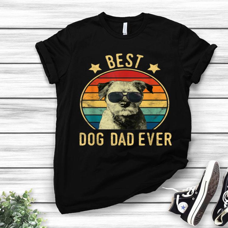 Best Dog Dad Ever Border Terrier Father's Day Gift Shirt