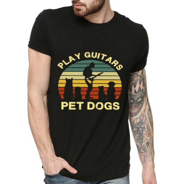 Play Guitars With Pet Dogs Shirt