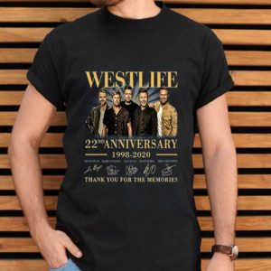 Westlife 22nd Anniversary 1998-2020 Thank You For The Memories Signature Shirt