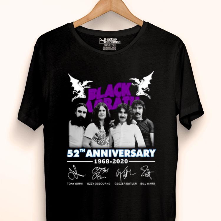 Black Sabbath 52th Anniversary 1968 To 2020 Signature Shirt
