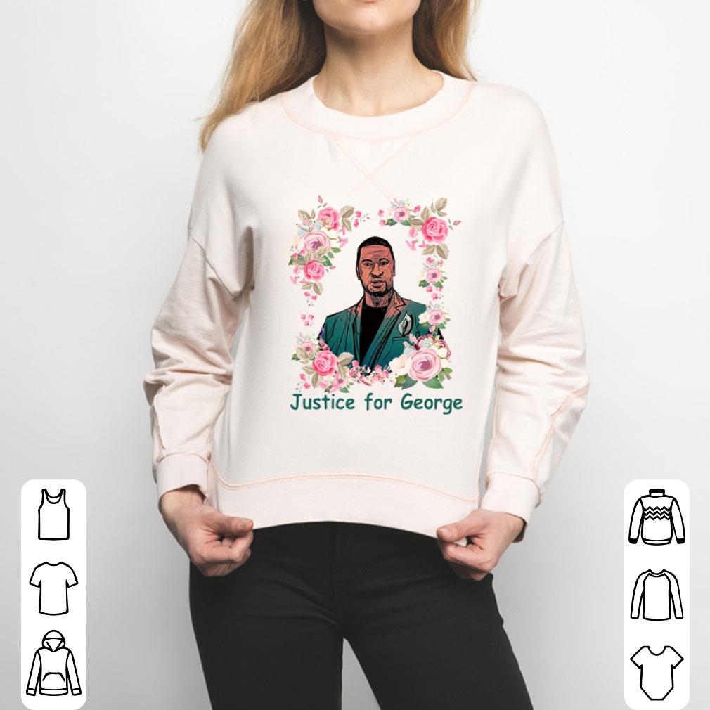 Justice For George Floyd Floral And I Can’t Breathe Shirt