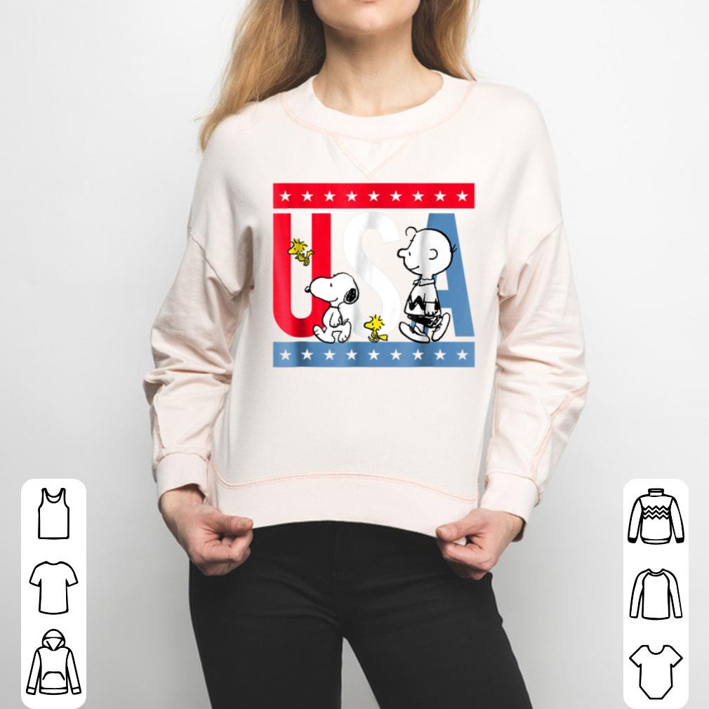 Peanuts Snoopy Americana red white and blue USA Shirt