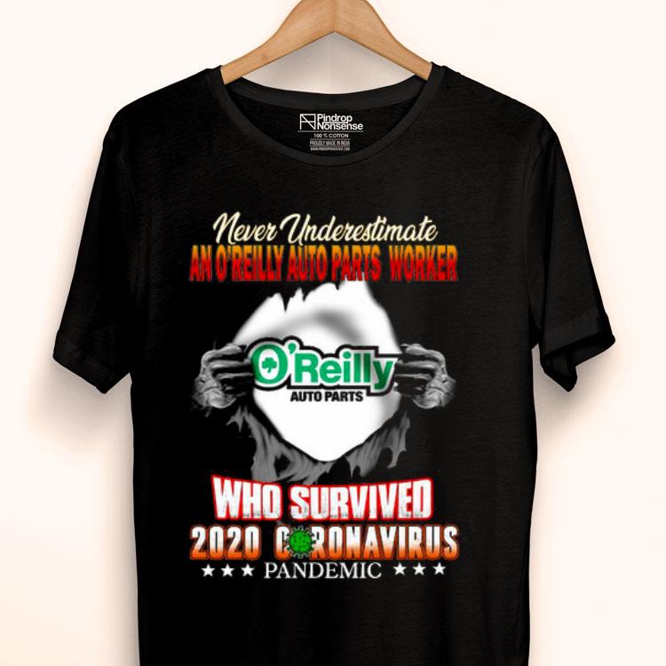 Never Underestimate An O'Reilly Inside Me Who Survived 2020 Coronavirus Shirt
