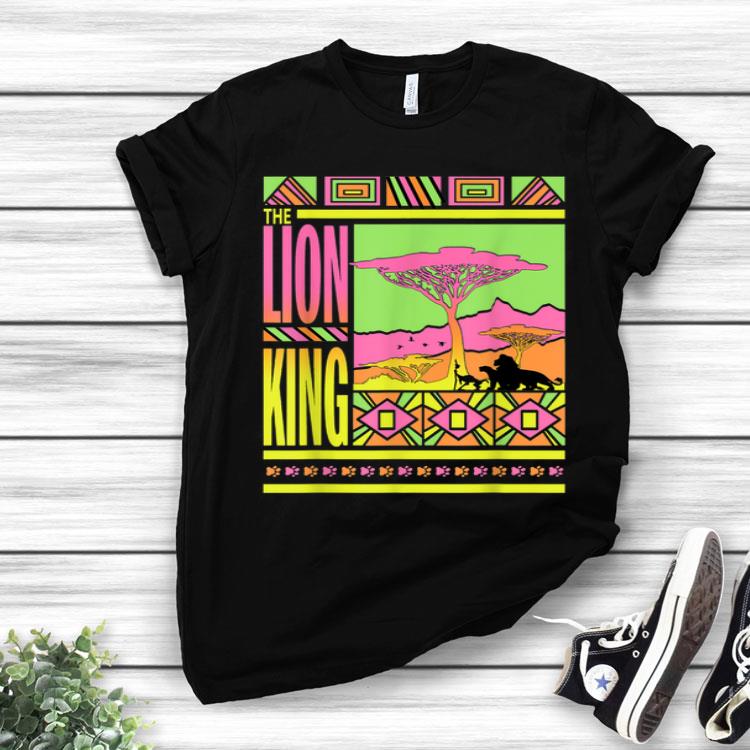 Disney Lion King Retro Geometric Style Poster Shirt