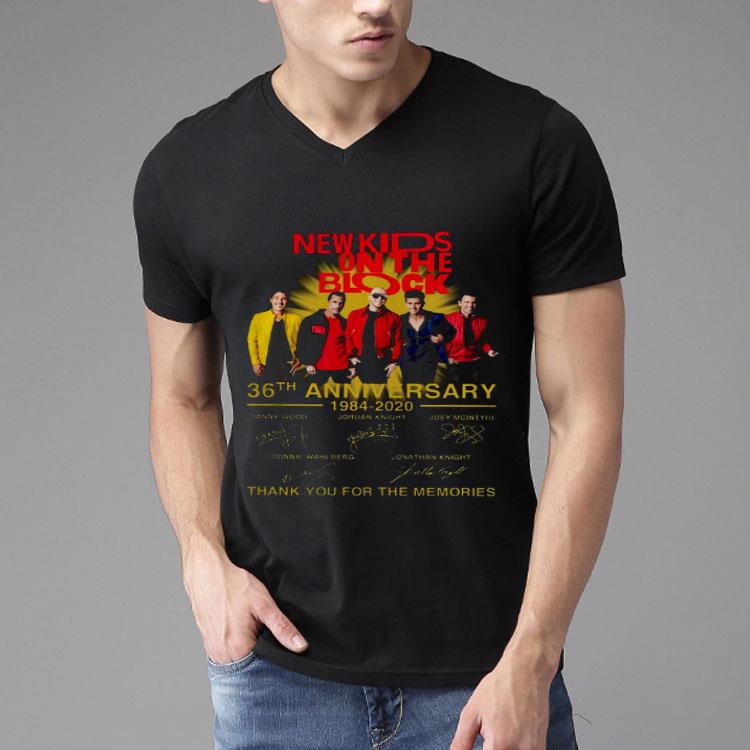 New Kids On The Block 36th Anniversary Thank You For The Memories Signatures.png Shirt