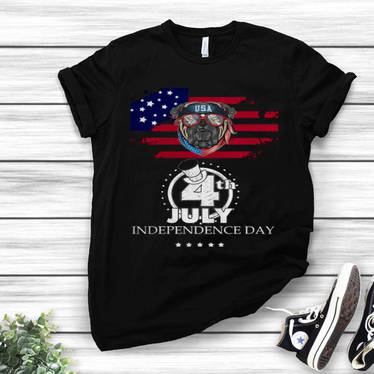 Pug American Flag USA 4th July Independence Day.png Shirt