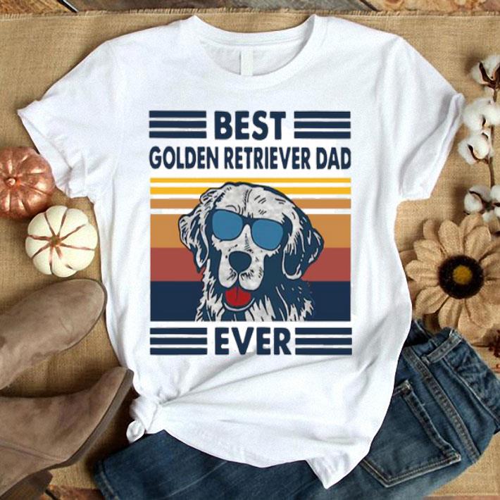 Best Golden Retriever Dad Ever Vintage Shirt