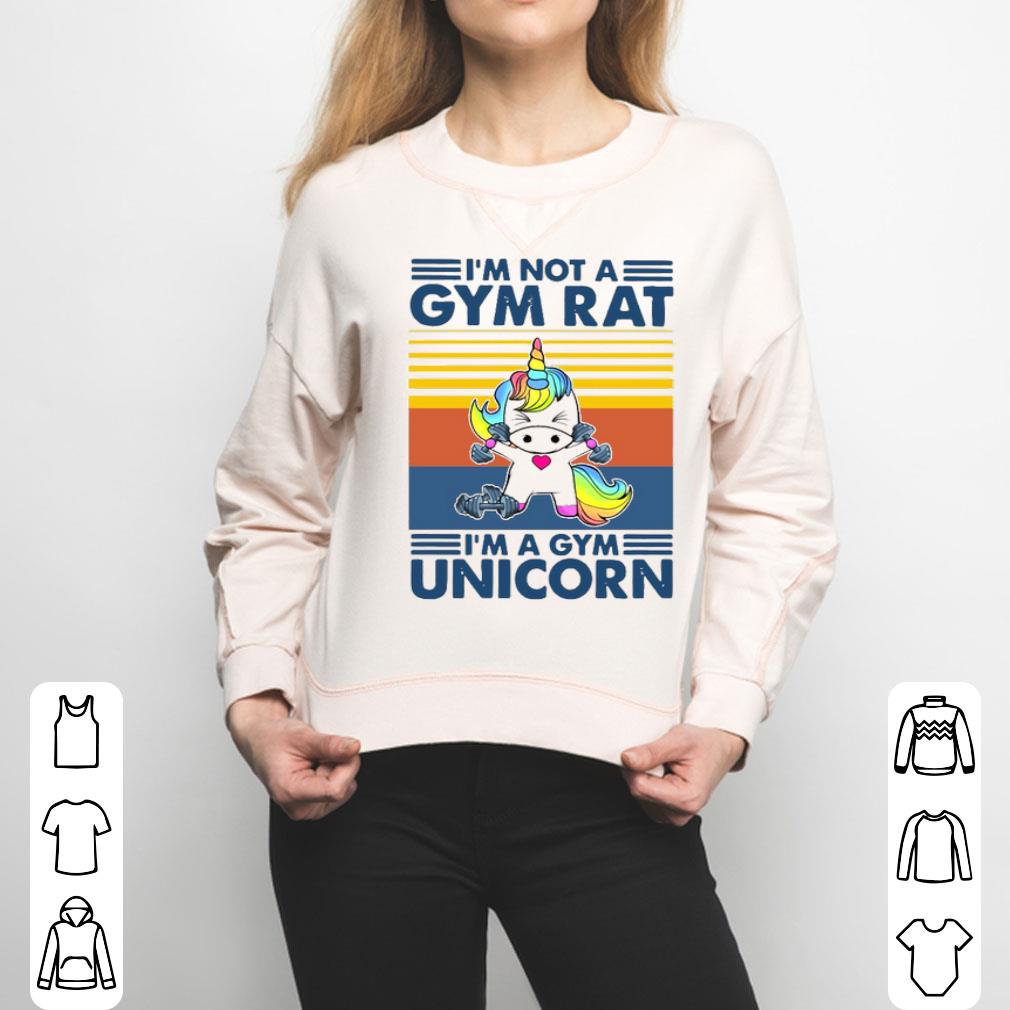 I’m Not A Gym Rat I’m A Gym Unicorn Vintage Shirt