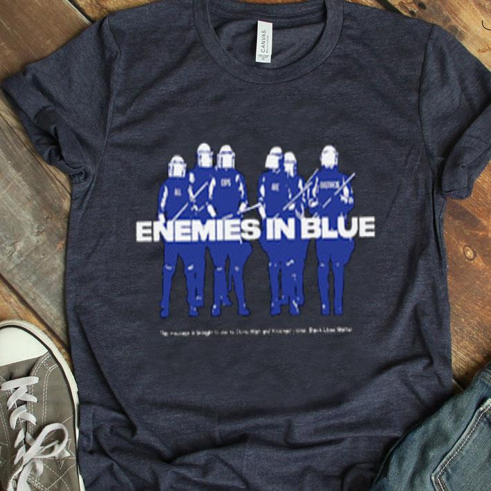 Enemies In Blue Relief Shirt