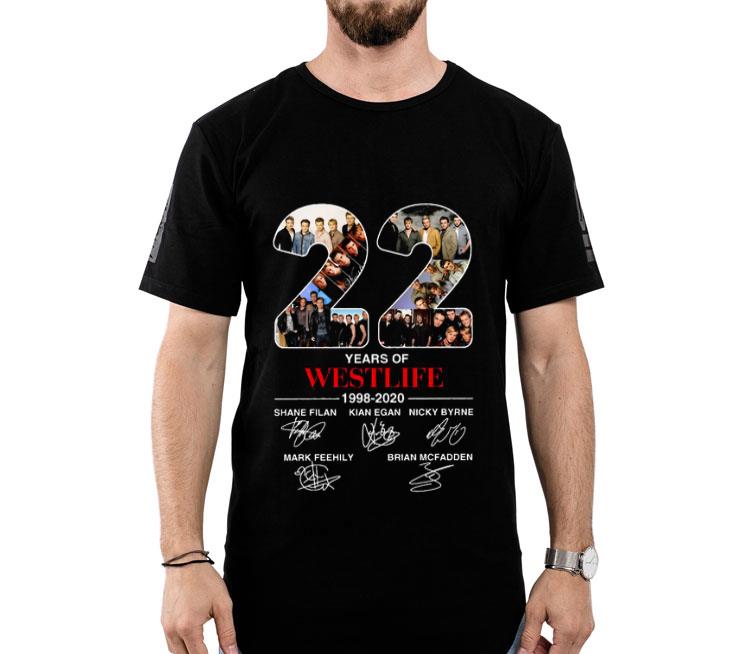 22 Years Of Westlife 1998 2020 Signatures Shirt