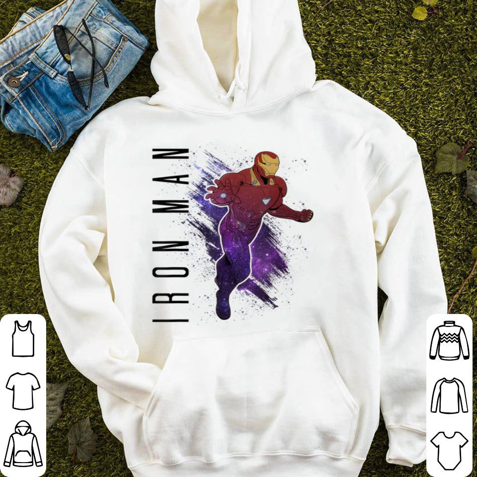 Marvel Avengers Endgame Iron Man Galaxy Painted Graphic Tee Shirt