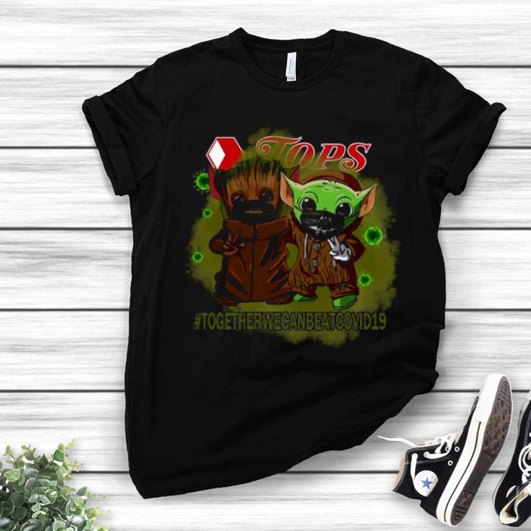 Baby Groot And Baby Yoda Face Mask Star Wars Top We Can Beat Covid 19 Shirt