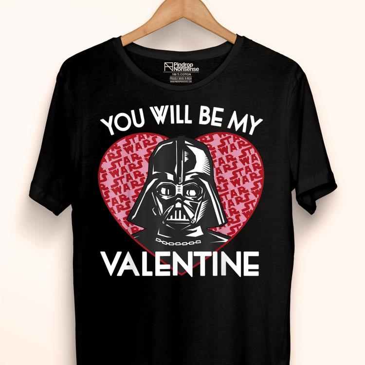 Star Wars You Will Be My Valentine Darth Vader Graphic Shirt