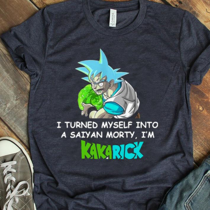 Kamehameha Goku I Turned Myself Into A Saiyan Morty I’m Kakarick Zombie Shirt
