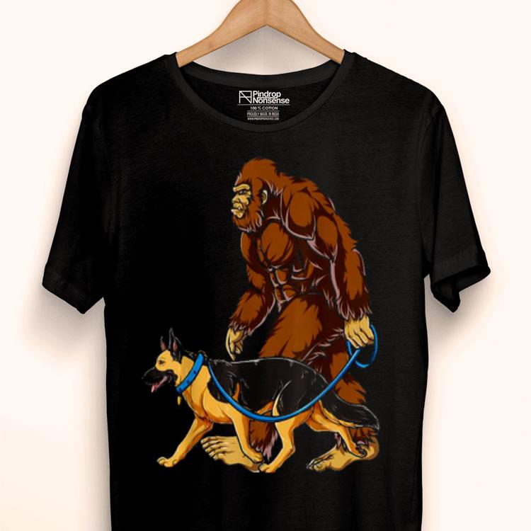 Bigfoot Dog Walk German Shepherd Shirt