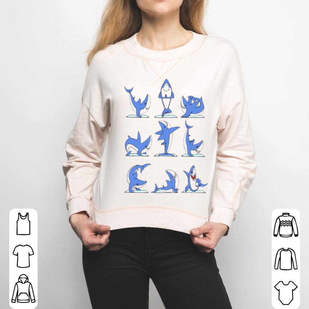 9 Way Yoga Sharks So Cute Shirt