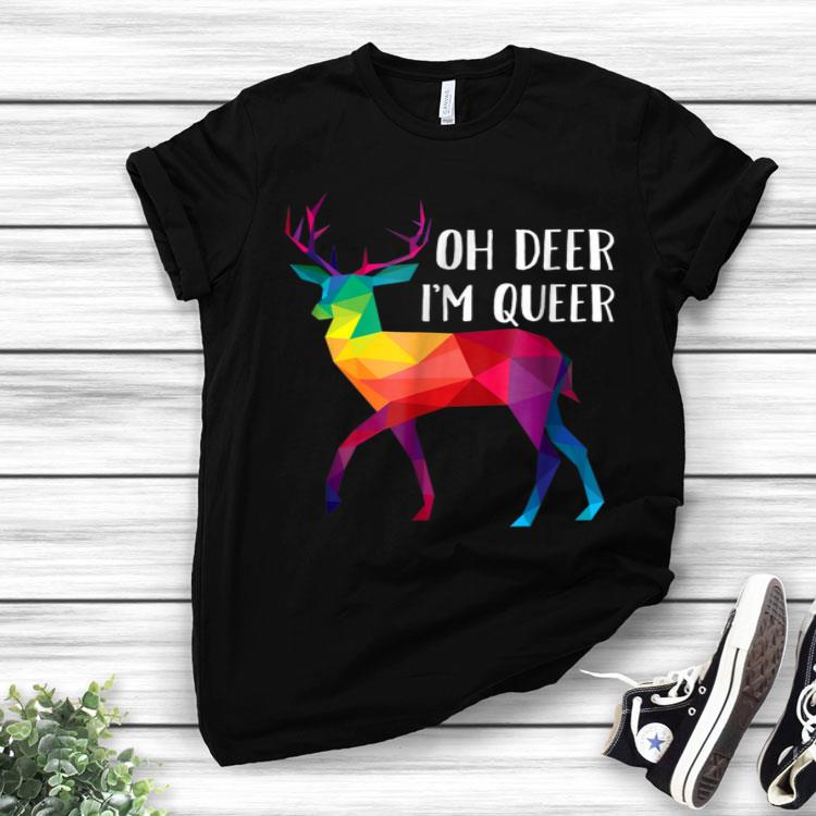 Oh Deer I'm Queer Rainbow Shirt