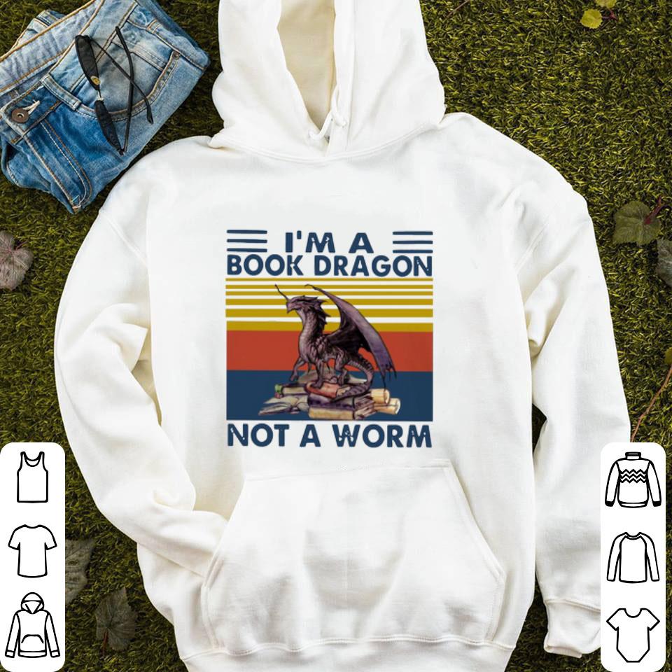 I’m A Book Dragon Not A Worm Vintage Shirt