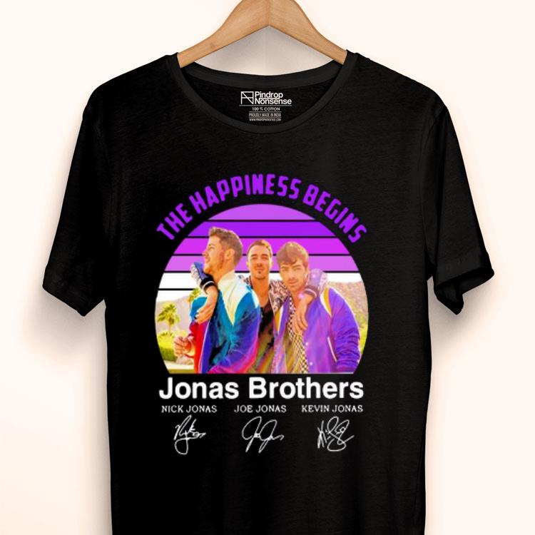 The Happiness Begins Jonas Brothers Signatures Vintage Shirt